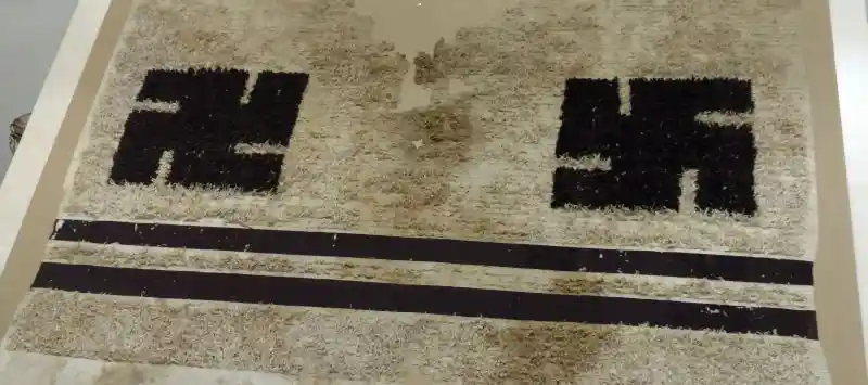 Swastika design on rug